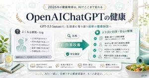OpenAI ChatGPTの健康・ウェルネス回答をGPT-5.5 Instantで改善 2026最新【2026年最新】のアイキャッチ