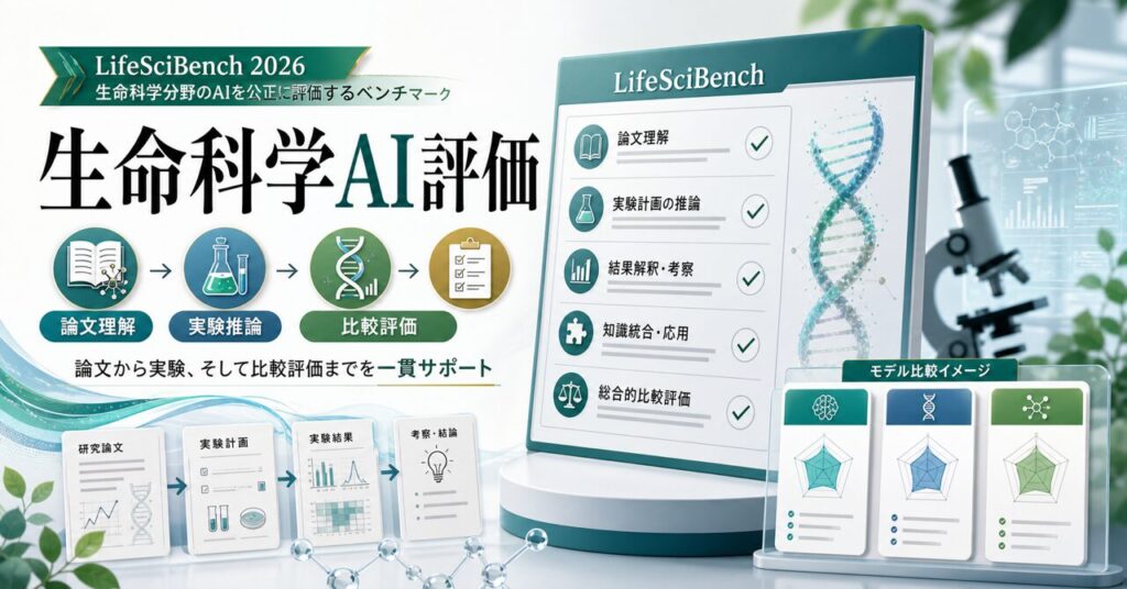 OpenAI 生命科学AI評価のためのLifeSciBench 2026最新【2026年最新】のアイキャッチ