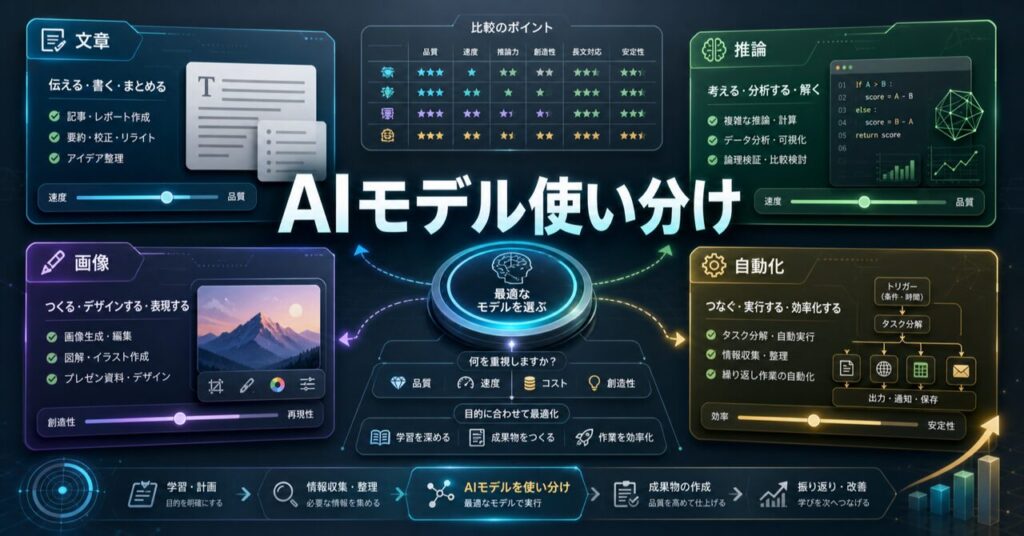 ChatGPT最新モデルの違いと使い分け完全ガイド【2026年最新】のアイキャッチ