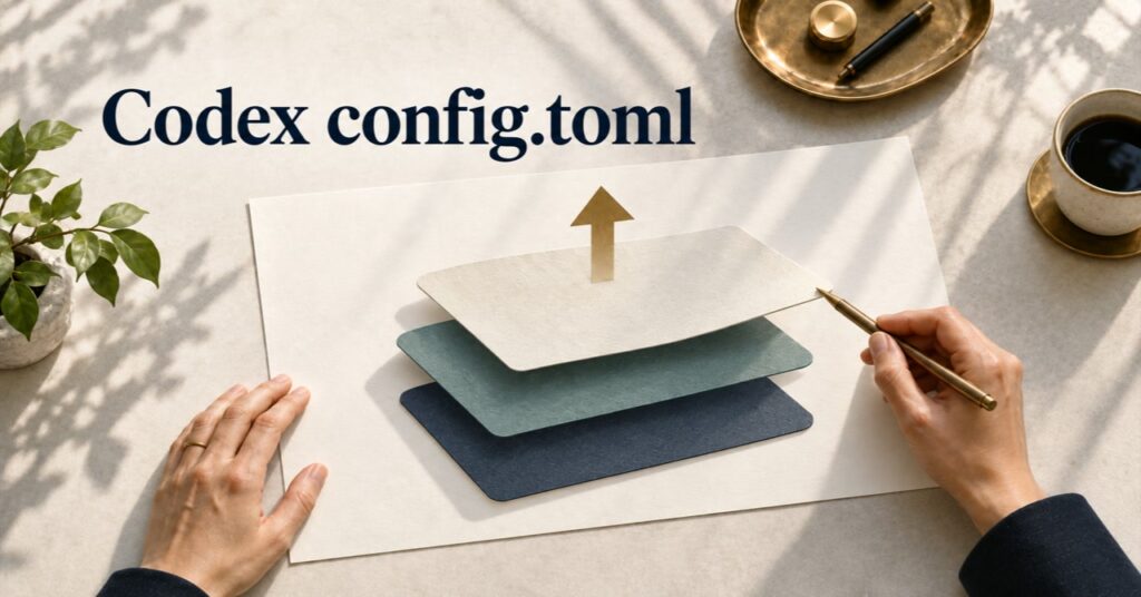 Codex CLIのconfig.toml完全ガイド｜設定の優先順位と書き方